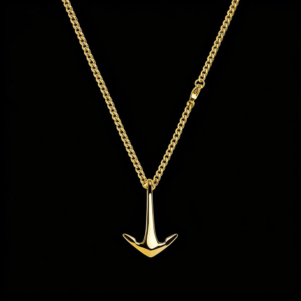 Anchor Pendant Necklace - Stainless Steel, Gold & Silver, 3 Lengths, Unisex