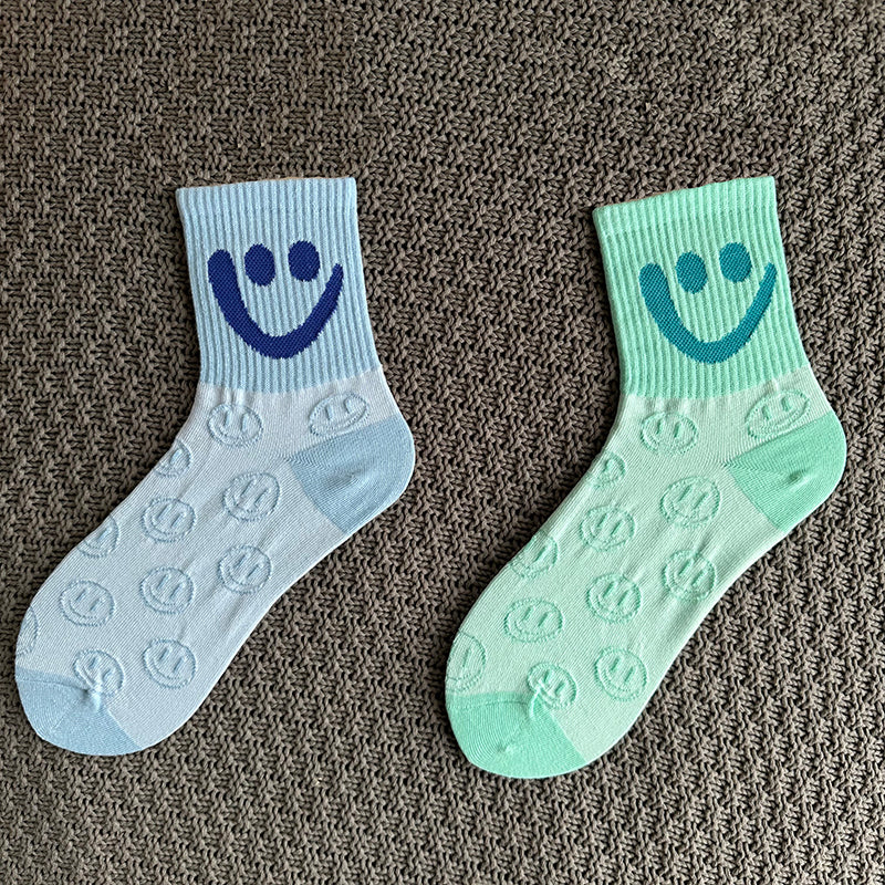Sonrisa - Calcetines con cara feliz (4 pares)