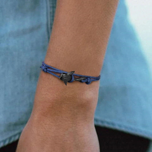 Ocean Lover Bracelet Black Whale Multilayer Rope deideas