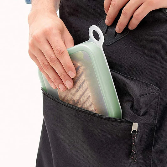 Portable Silicone Lunch Box Sandwich & Snack Container deideas