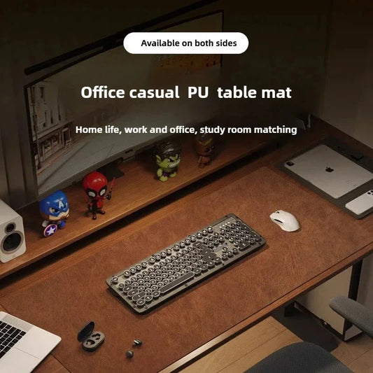 Retro Large Mouse Pad – Waterproof, Non-Slip PU Suede Desk Mat for Computer & Gaming deideas