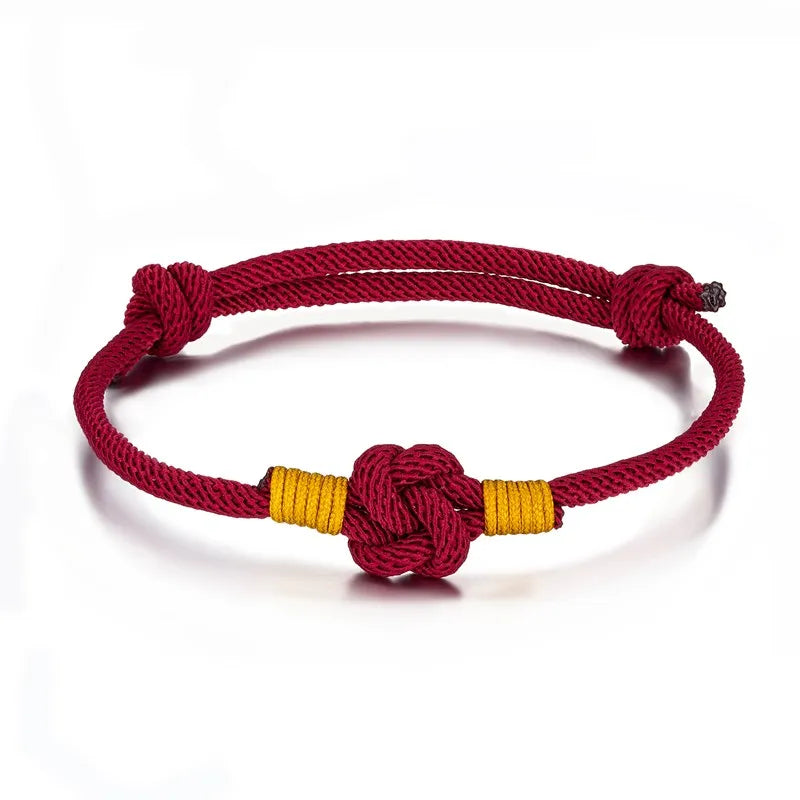 Pulsera de Cuerda Milán - Nudo Chino Ajustable, Algodón de 3mm