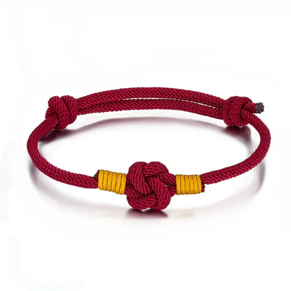 Pulsera de Cuerda Milán - Nudo Chino Ajustable, Algodón de 3mm