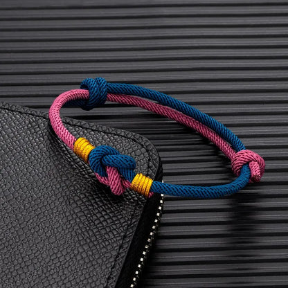 Pulsera de Cuerda Milán - Nudo Chino Ajustable, Algodón de 3mm