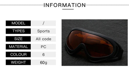 Tactical Protective Goggles - Explosion-Proof, Anti-Fog, CE Certified, 6 Colors