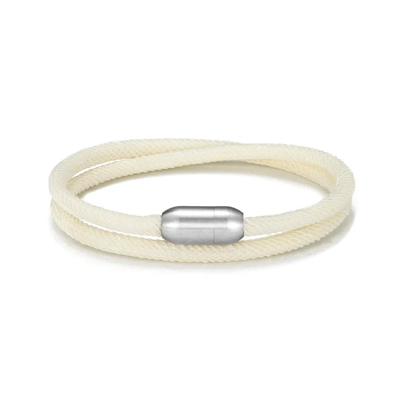 Pulsera de cuerda de aventura - Pulsera de supervivencia al aire libre con cierre magnético