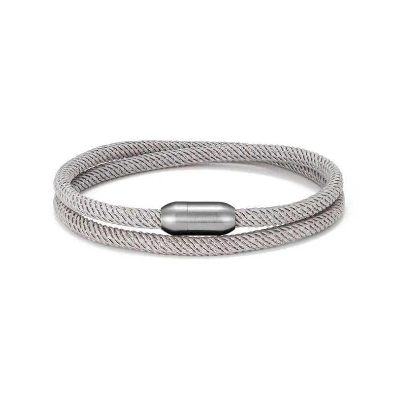Pulsera de cuerda de aventura - Pulsera de supervivencia al aire libre con cierre magnético