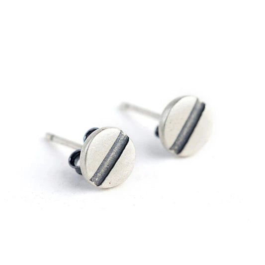 Sterling Silver Nail Stud Earrings Hypoallergenic Street-Style Design deideas