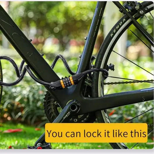 Bike Cable Lock Anti-Theft Password Security for MTB, Road, Scooter & Motorcycle deideas
