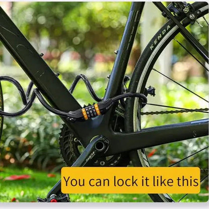 Bike Cable Lock Anti-Theft Password Security for MTB, Road, Scooter & Motorcycle deideas