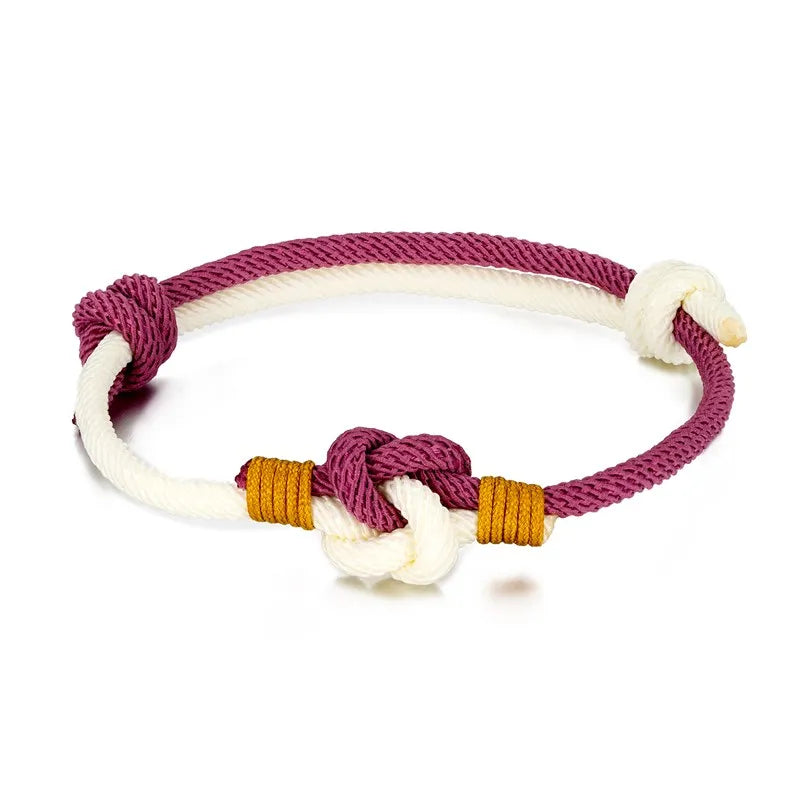 Pulsera de Cuerda Milán - Nudo Chino Ajustable, Algodón de 3mm