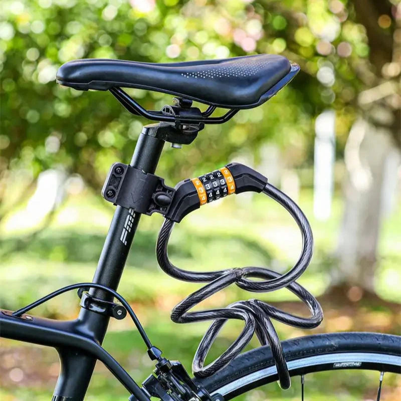 Bike Cable Lock Anti-Theft Password Security for MTB, Road, Scooter & Motorcycle deideas