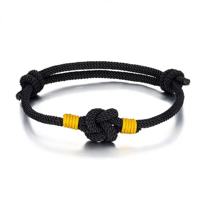 Pulsera de Cuerda Milán - Nudo Chino Ajustable, Algodón de 3mm