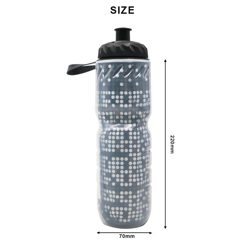 Thermal double layer water bottle keep warm cool portable for outdoor sports deideas