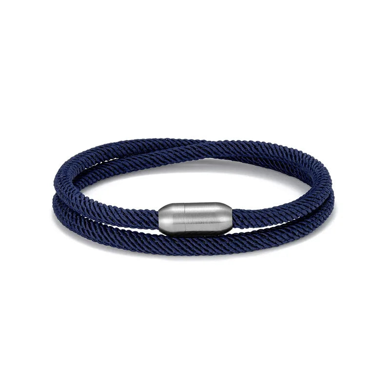 Pulsera de cuerda de aventura - Pulsera de supervivencia al aire libre con cierre magnético