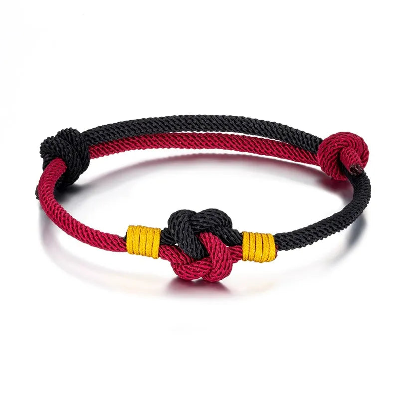 Pulsera de Cuerda Milán - Nudo Chino Ajustable, Algodón de 3mm