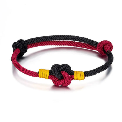 Pulsera de Cuerda Milán - Nudo Chino Ajustable, Algodón de 3mm