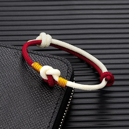 Pulsera de Cuerda Milán - Nudo Chino Ajustable, Algodón de 3mm
