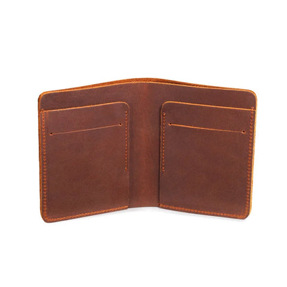 Iron Road Leather Wallet — Men’s Handcrafted Slim Bifold