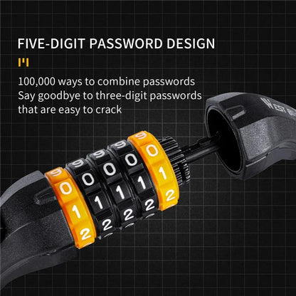Bike Cable Lock Anti-Theft Password Security for MTB, Road, Scooter & Motorcycle deideas