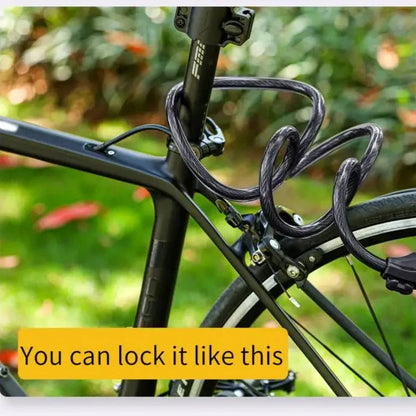 Bike Cable Lock Anti-Theft Password Security for MTB, Road, Scooter & Motorcycle deideas