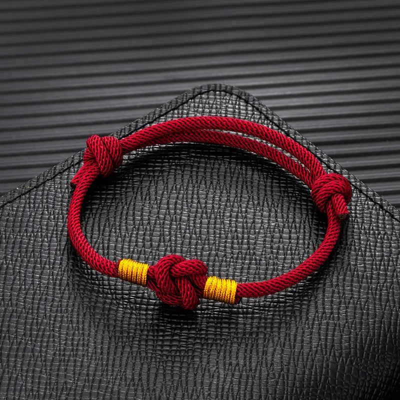 Pulsera de Cuerda Milán - Nudo Chino Ajustable, Algodón de 3mm