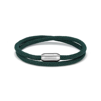 Pulsera de cuerda de aventura - Pulsera de supervivencia al aire libre con cierre magnético