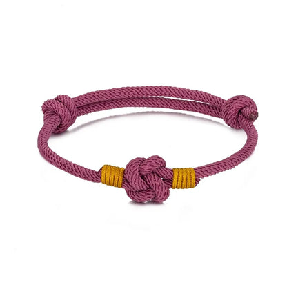 Pulsera de Cuerda Milán - Nudo Chino Ajustable, Algodón de 3mm