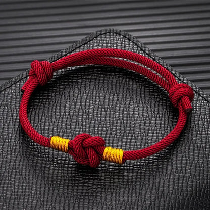 Pulsera de Cuerda Milán - Nudo Chino Ajustable, Algodón de 3mm