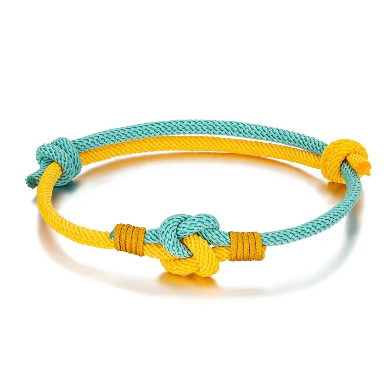 Pulsera de Cuerda Milán - Nudo Chino Ajustable, Algodón de 3mm