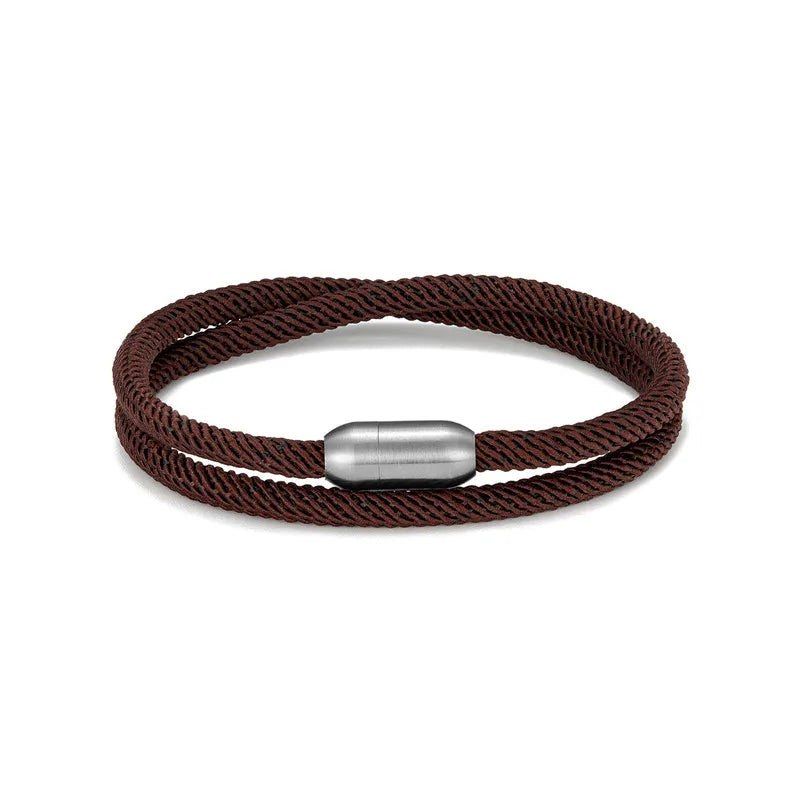 Pulsera de cuerda de aventura - Pulsera de supervivencia al aire libre con cierre magnético