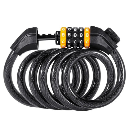 Bike Cable Lock Anti-Theft Password Security for MTB, Road, Scooter & Motorcycle deideas