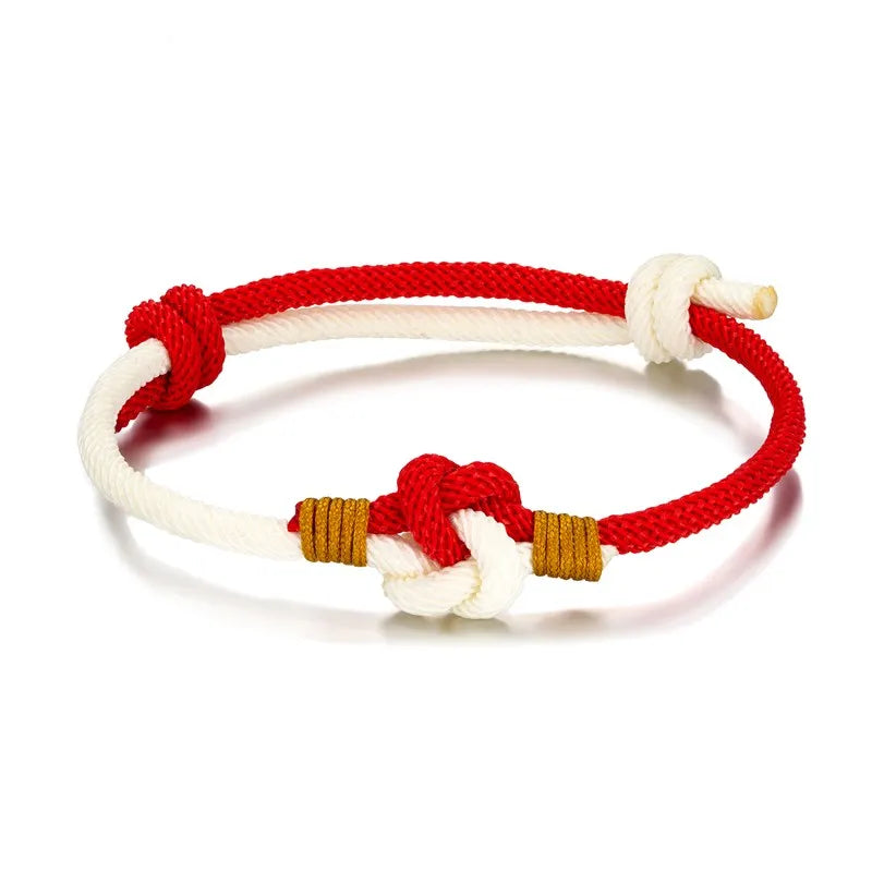 Pulsera de Cuerda Milán - Nudo Chino Ajustable, Algodón de 3mm
