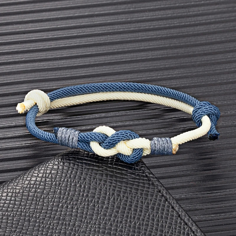 Lucky Knot Rope Bracelet - Adjustable, Unisex