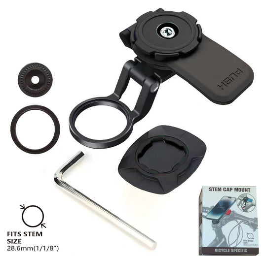 Motorcycle Phone Holder Anti-Shock Dampener Universal Handlebar Mount for iPhone & Android