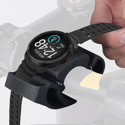 Silicone Bike Watch Mount - Universal Handlebar Holder, 22-35mm, Smartwatch Compatible