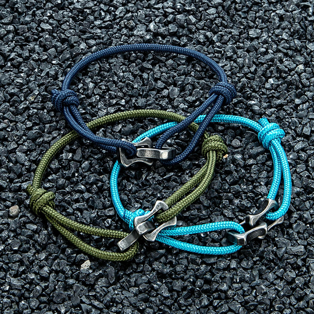 Stainless Steel Rope Bracelet - Keel Chain, Adjustable