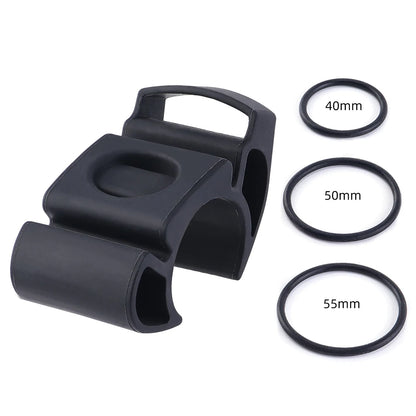 Silicone Bike Watch Mount - Universal Handlebar Holder, 22-35mm, Smartwatch Compatible