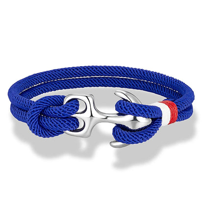 Nautical Survival Bracelet  Dual Rope with Stainless Steel Anchor deideas