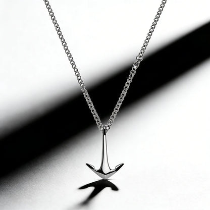 Anchor Pendant Necklace - Stainless Steel, Gold & Silver, 3 Lengths, Unisex