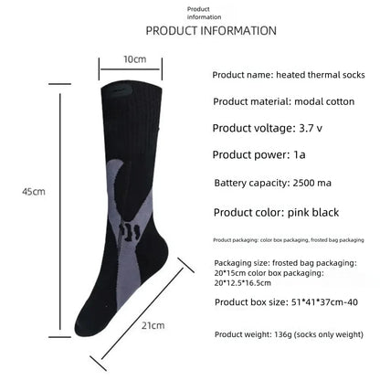 Premium Heated Socks - Rechargeable 5000mAh Electric Foot Warmers | Winter Sports & Outdoor