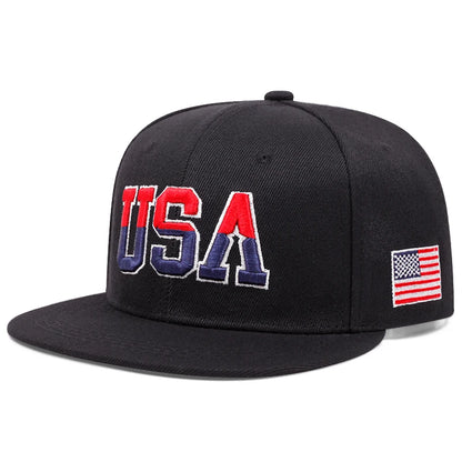 American Flag Baseball Cap, Snapback & Mesh Styles