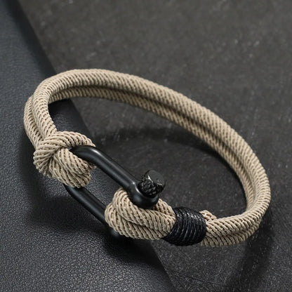 New Rope Bracelet Men Detachable Buckle Nautical Wrap Braclet Grade A 4mm Thread Outdoor Sports Fabric Braslet Armband Herren deideas