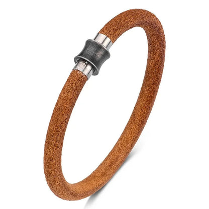 Refined Drive Minimalist Leather Bracelet for Him deideas
