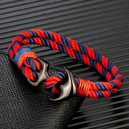 Twin Strand Anchor Bracelet  Waterproof & Sporty deideas