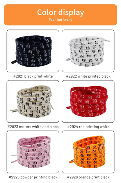 Bandana Graphic Flat Shoelaces, 70–200 cm