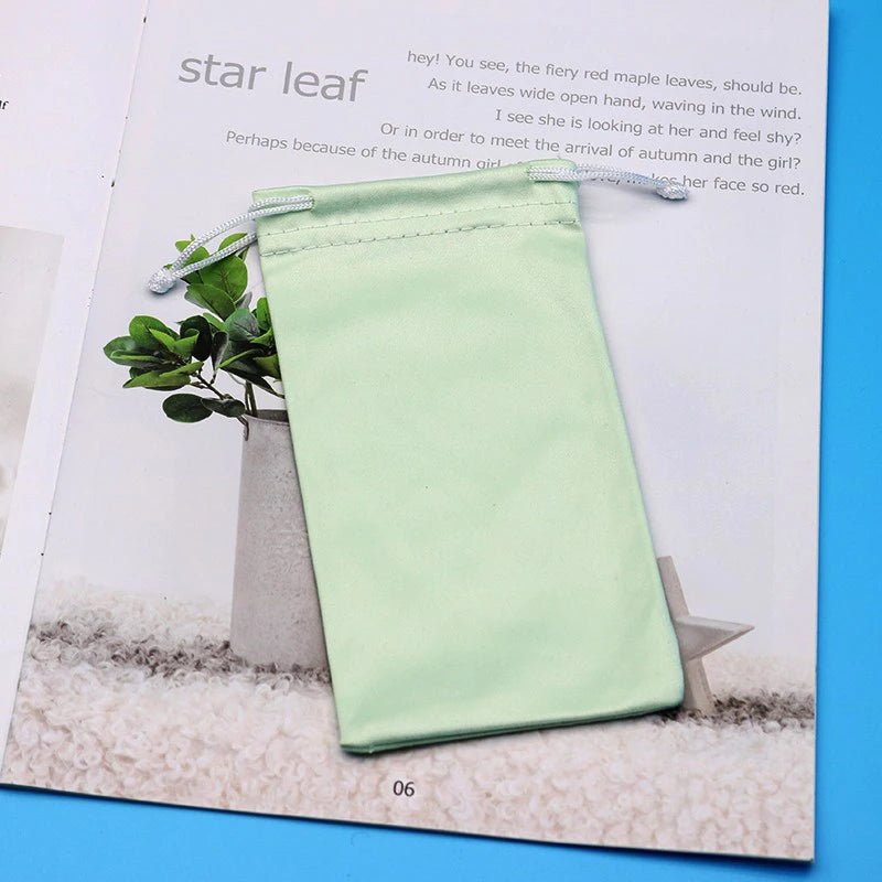 Bolsa de microfibra premium para gafas - Funda protectora suave para gafas de sol y accesorios