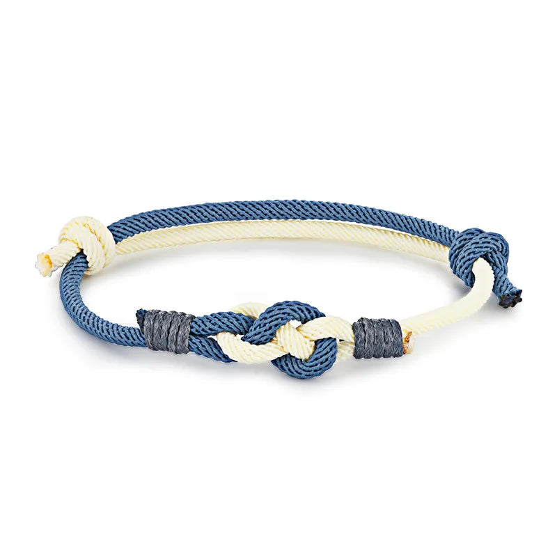 Lucky Knot Rope Bracelet - Adjustable, Unisex
