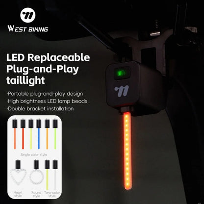 LED Rear Taillight – Rechargeable Plug & Play Bicycle Light
