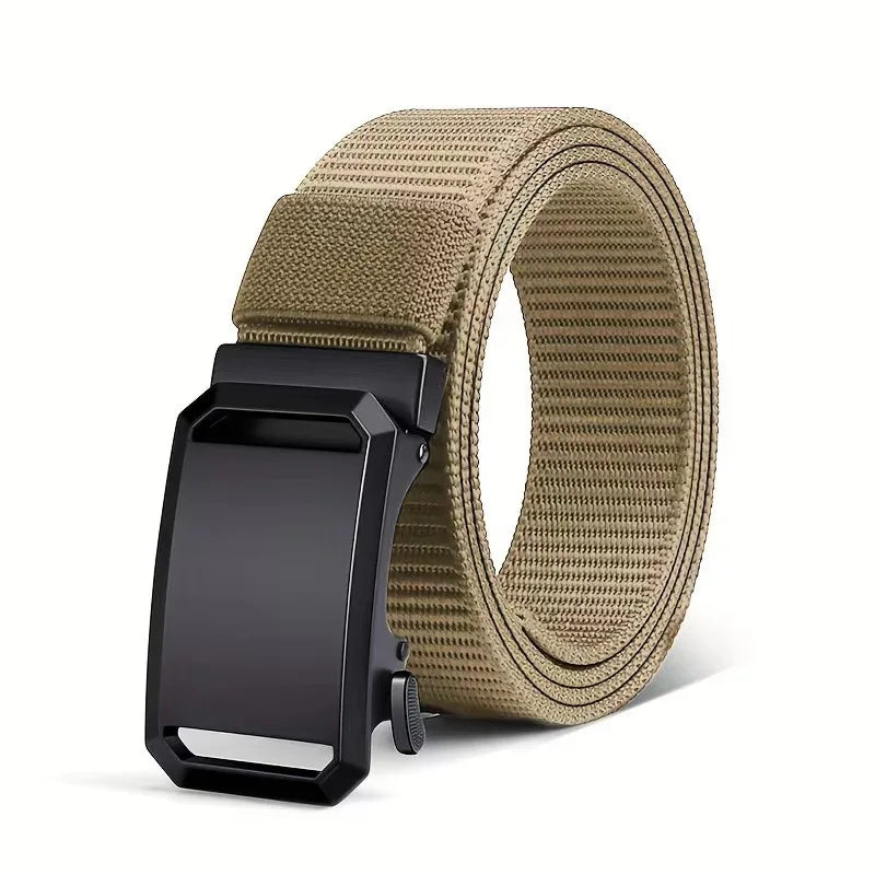 Canvas Tactical Belt - Automatic Buckle, 3.8cm, 125cm, 6 Colors, Unisex